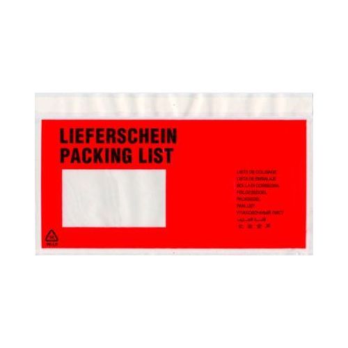 Dokumententaschen, DIN lang, 240 x 110, 1000 Stück, Lieferschein