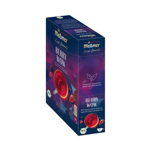 Messmer Finest Berry Wow Früchtetee, Teebeutel, 15 Stück