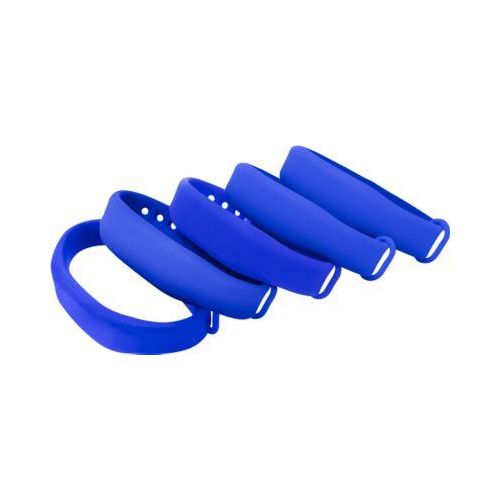 RFID-Armband, f. RFID-Schließsysteme, Mifare Ultralight (13,56 MHz), blau, 5 Stück