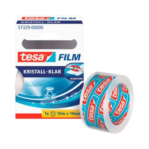tesa Film kristallklar, 10 m x 19 mm, 10 Rollen