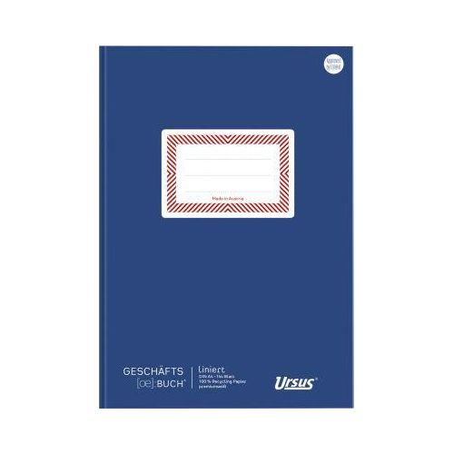 Ursus® Ö-Geschäftsbuch, DIN A4, 144 Bl. 9mm liniert