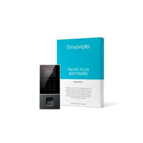 Set: TimeMoto Zeiterfassung TM-626 Komplettpaket + Erweiterungssoftware TimeMoto PC-Software Plus