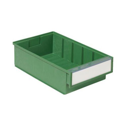 Schubladenbox TRESTON BiOX 3020, 3 l, temperatur- & chemiebeständig, Etikett & Schutzschild, B 186 x T 300 x H 82 mm, grün