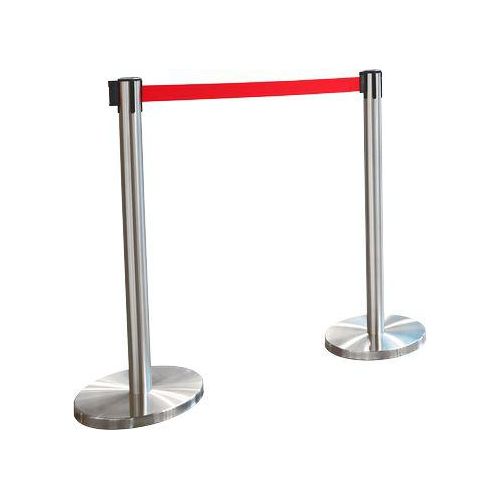 Gurtpfosten RS-Guideline GLA 55, Gurtfabe rot, 2er-Set, B 50 mm