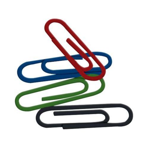 Büroklammern, 26 mm, farbig lackiert, 500 Stück