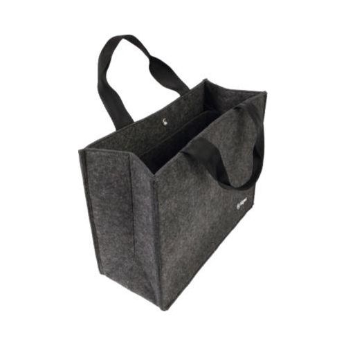 Laptoptasche Sigel Desk Sharing Bag Basic M, für Laptops bis 15,4″, 2 große Fächer/2 Seitenfächer, Tragegriffe, Schultergurt, Kunstfilz, dunkelgrau