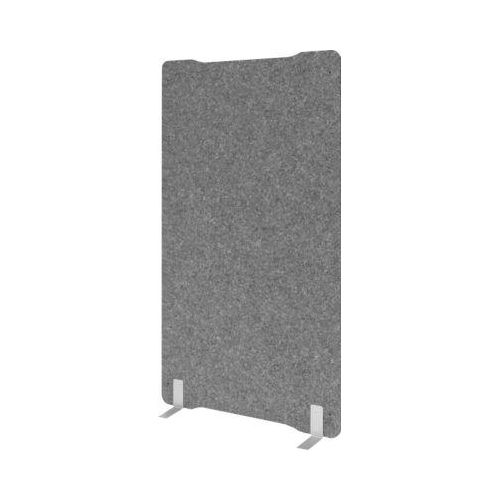 Akustik-Stellwand, freistehend, Schallabsorberklasse C, B 1000 x T 25 x H 1800 mm, Schallschutzvlies, grau-meliert