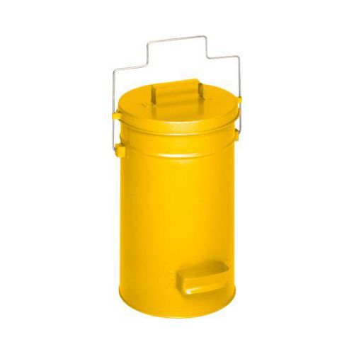 Sicherheitsbehälter mit Deckel, gelb
