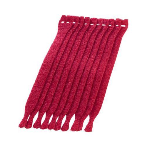 Kabel-Klettverschlüsse, rot, 10 Stück