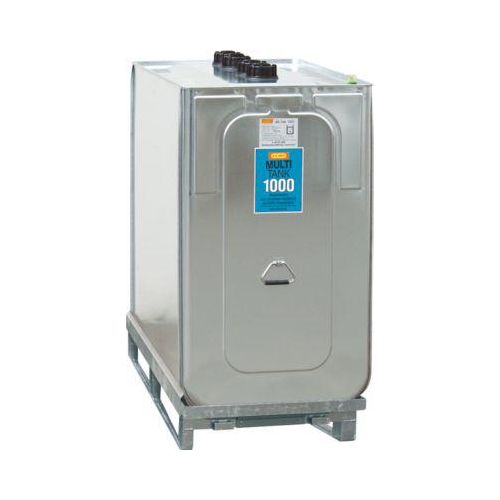 Schmierstofftank Multi-Tank, für Frisch- & Gebrauchtöl, inkl. verzinkter Auffangwanne, HDPE, 1000 l Kapazität