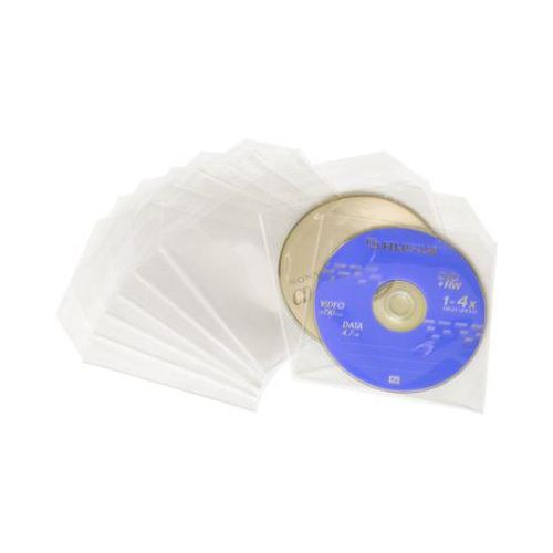 CD/DVD-Folientaschen, transparent, für den Versand geeignet