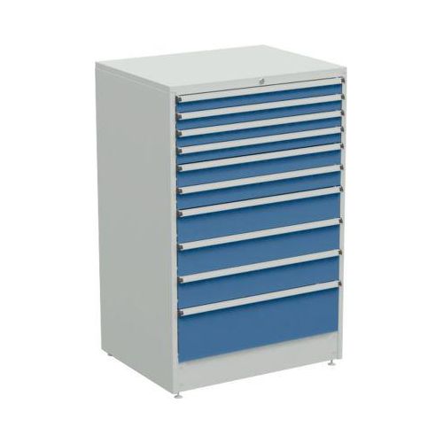 Schubladenschrank, 10 Schubladen, B 910 x T 715 x H 1400 mm