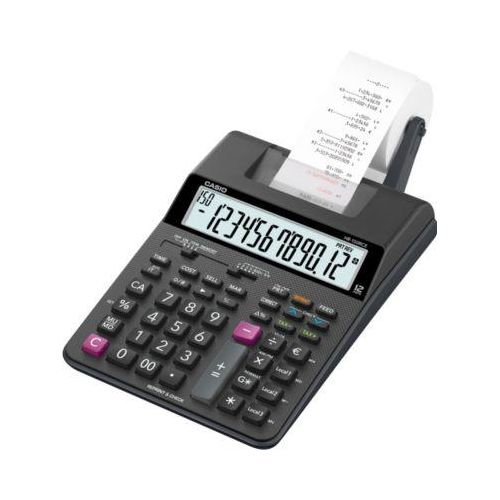 Casio Druckender Tischrechner HR-150RCE, 12-stelliges LC-Display, Papierbreite 58 mm