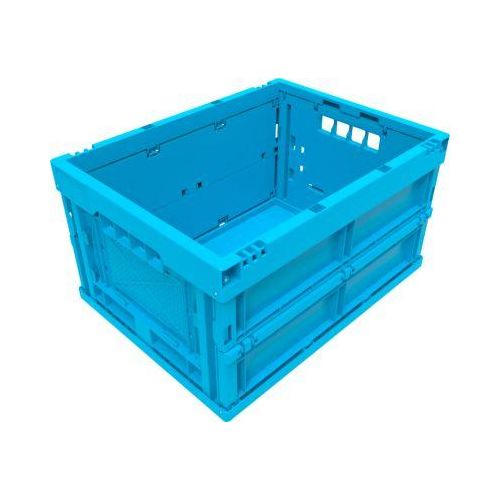 EURO-Maß Faltbox 4322, ohne Deckel, für Lager- und Mehrwegtransport, Inhalt 20,3 Liter, blau