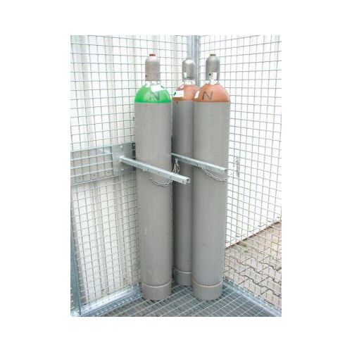 Haltevorrichtung für 3 Gasflaschen, Tragfähigkeit 150 kg