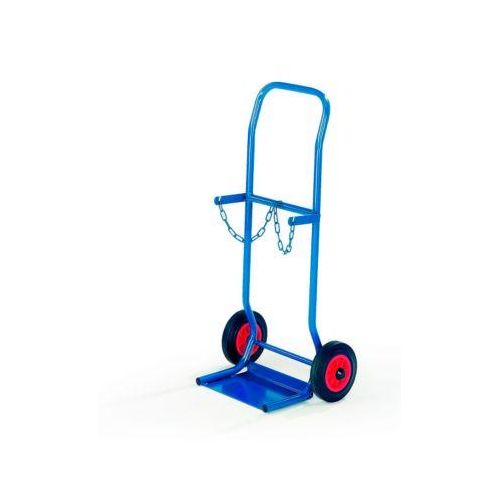 Stahlflaschenkarre für 2 Stahlflaschen Ø 140 mm bzw. 2 Flaschen Ø á 10 Liter,