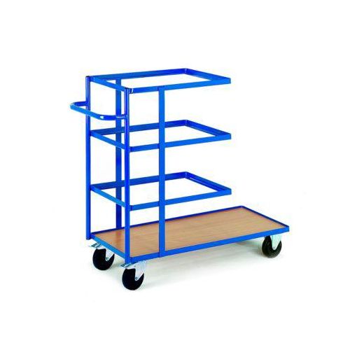 Kommissionierwagen mit 4 Etagen, 1040 x 470 mm