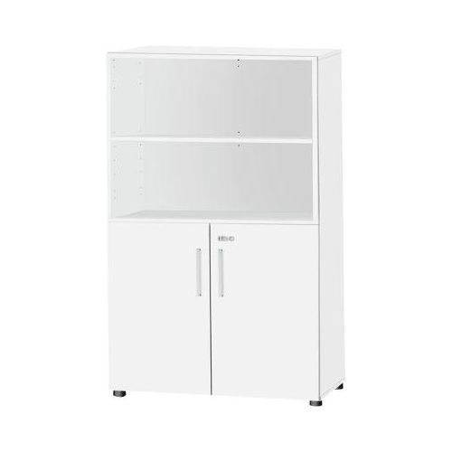 Schäfer Shop Select Kombischrank SET UP, 4 OH, B 800 x T 420 x H 1514 mm, weiß/weiß