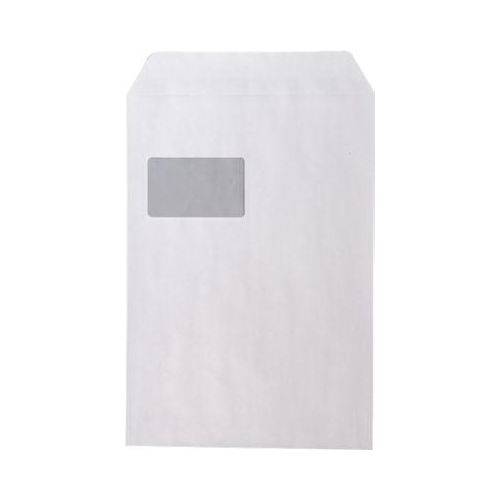 Versandtasche, C4, mit Fenster, 250 Stück, weiß