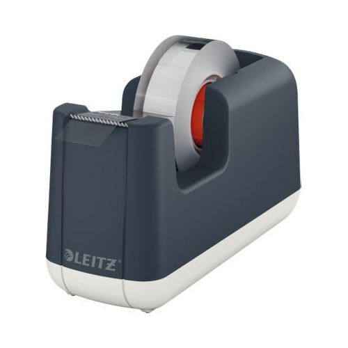 Leitz® Tischabroller für Klebefilm Cosy, für Rollen mit L 33 m x B 19 mm, Füße, inkl. Klebefilmrolle, Kunststoff, grau