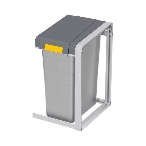 Wertstoffsammler Hailo ProfiLine Öko XL, Anbaumodul, Volumen 38 l, mit Inneneimer, L 395 x B 355 x H 560 mm, Kunststoff, grau
