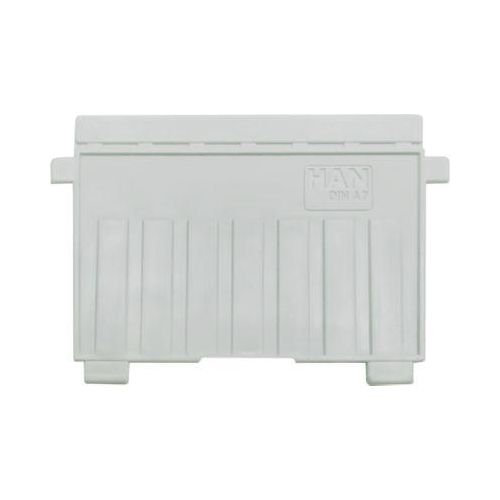 HAN Stützplatte, DIN A7 quer, für Karteitröge, 5 Stück, grau