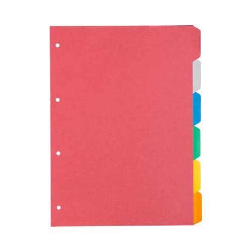 Kartonregister Schäfer Shop Select, 1er Pack, 4-fach Lochung, 160 g/qm Recyclingkarton, 6-teilig