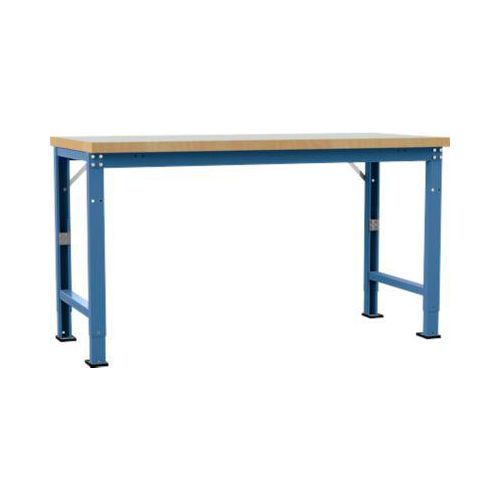 Manuflex Werkbank Profi Spezial, Tischplatte Kunststoff, 1750 x 700 mm, brillantblau