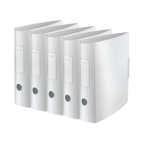 LEITZ® Ordner Active Style, DIN A4, Rückenbreite 82 mm, 5 Stück, arktik weiß
