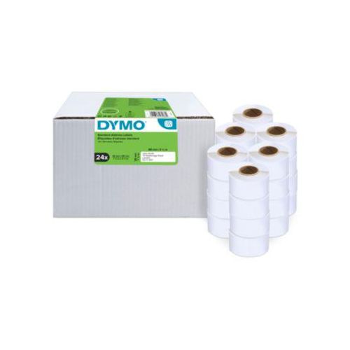 Adressetiketten Dymo® S0722360, 28 x 89 mm, für Internetmarken, permanenthaftend, Papier, weiß, 24 Rollen mit jeweils 130 Stück