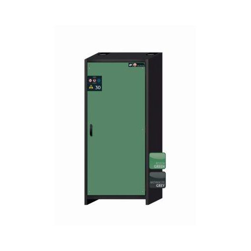 Sicherheitsschrank Typ 30 asecos Q-CLASSIC-30, Flügeltür, Anschlag rechts, Front Resedagrün, B 864 x T 620 x H 1947 mm