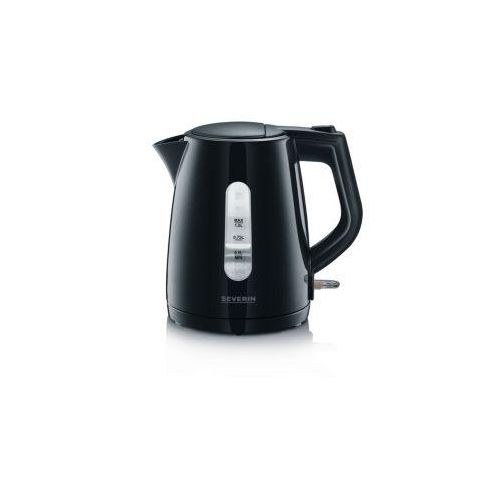 Wasserkocher Severin WK 3410, Volumen 1 l, Leistung 2200 W, beidseitige Wasserstandsanzeige, Dampfstopp-Automatik, herausnehmbarer Kalkfilter, schwarz