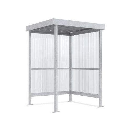 Raucherunterstand WSM Jena, Outdoor, für 2-3 Personen B 1550 x T 1550 x H 2360 mm, verzinkt