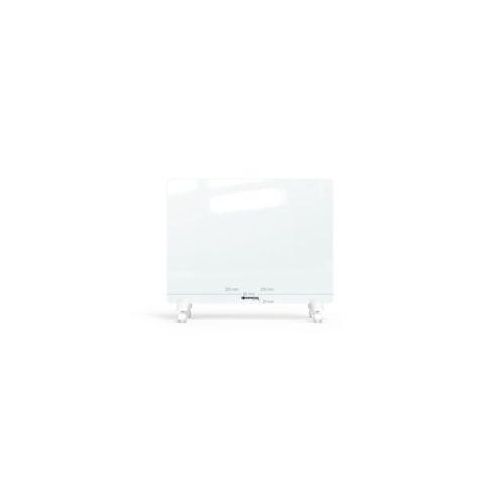 Konvektor GLASKON 1000, 1000 W, Glasfront, LCD Touch-Funktion, 24-h/Wochen-Timer, erkennt offene Fenster, IP24, mobil/Wandmontage, weiß