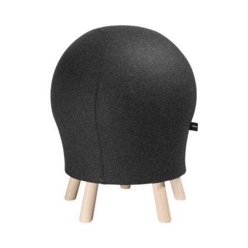 Hocker Sitness Alpine, mit integriertem Gymnastikball, Bezug 75 % Schurwolle, anthrazit