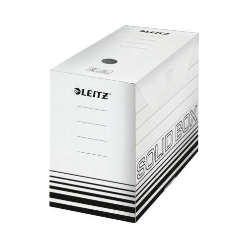 Archivschachtel Leitz Solid Box 6129 150 mm, DIN A4, für 1400 Blatt, 10 Stück, weiß