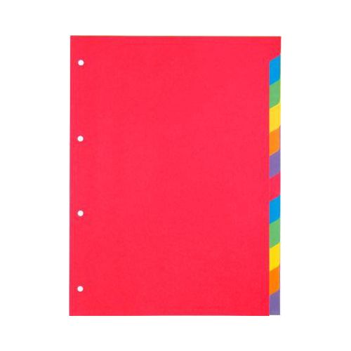 Kartonregister Schäfer Shop Select, 5er Pack, 4-fach Lochung, 160 g/qm Recyclingkarton, 12-teilig