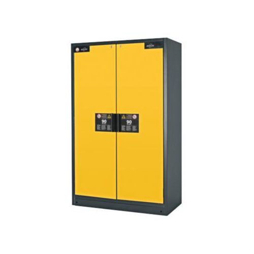 Sicherheitsschrank Typ 90 Asecos Q-CLASSIC-90 asecos, B 1200 mm, 3 Böden, sicherheitsgelb