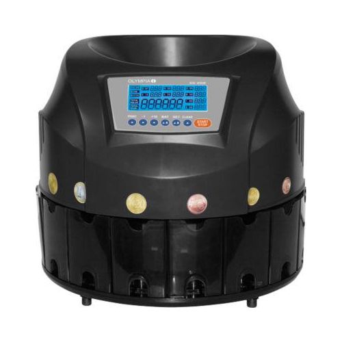 OLYMPIA Münzzähler und Sortierer CC 202, mit Zählstopp, 200 Münzen/min.