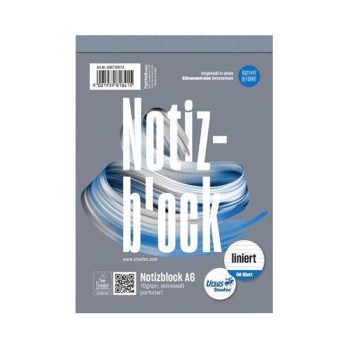 Ursus Notizblock, mikroperforiert, liniert, DIN A6