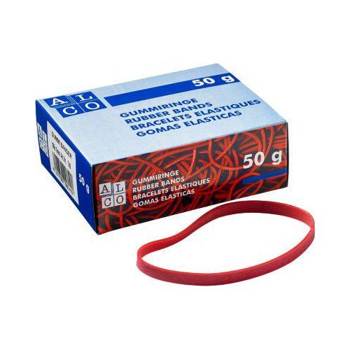 Gummibänder, rot, 100 x 5 mm, 50 g