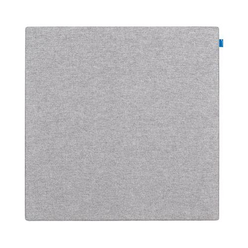 Akustik-Pinboard Board Up, Absorptionsklasse C, Stärke 24 mm, Textil & Recycling-PET, grau, B 750 x H 750 mm