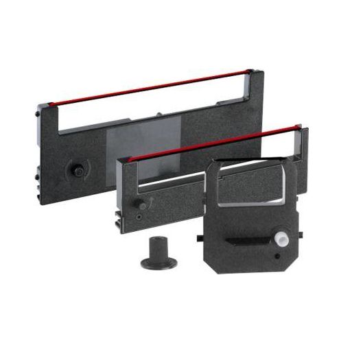 Farbbandkassette für Zeiterfassungsgeräte, schwarz/rot