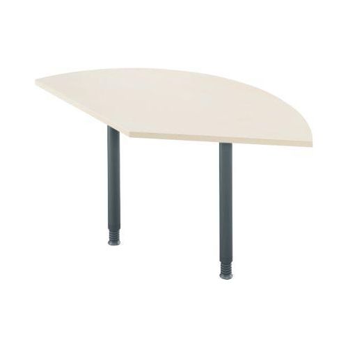 Ansatztisch, 135°, B 800 x T 800 mm, Ahorn/anthrazit