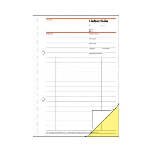 sigel® Lieferschein mit Empfangsschein SD011, DIN A5 hoch, selbstdurchschreibend