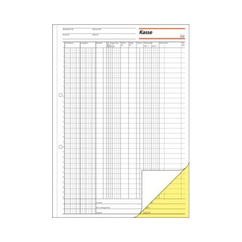 sigel® Kassenbuch EDV Steuerscheine 300 KG429, DIN A4 hoch, 2 x 50 Blatt