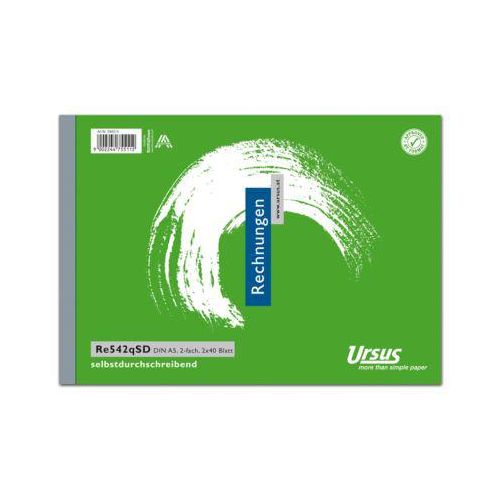 Format Rechnungsbuch A5 2x40 quer