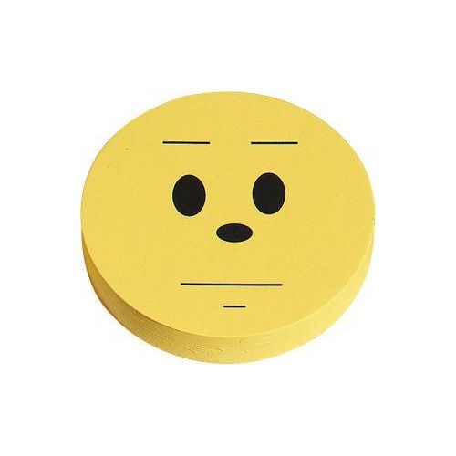 Moderationskarten, Wertungssymbol, neutral, ø 93 mm, 100 Stück, gelb