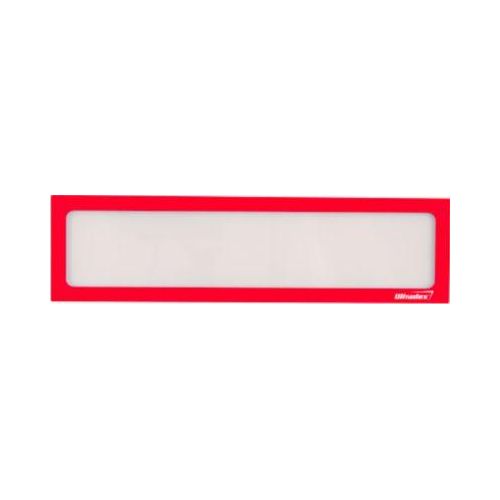 Ultradex Infotasche, magnetisch, für Überschriften, B 312 x H 60 mm, A3, rot