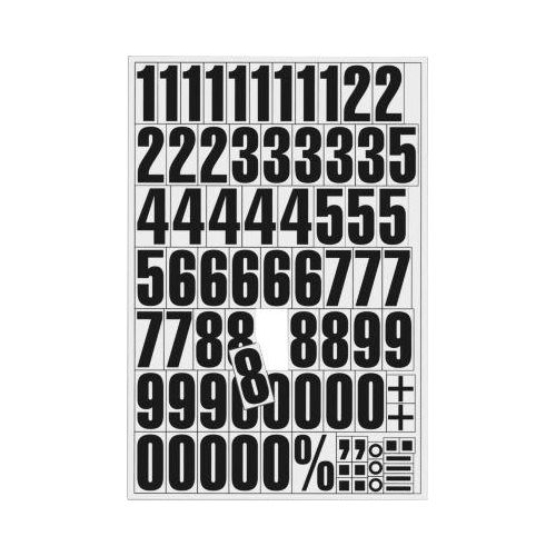 Magnetziffern, für Metalloberflächen, DIN A4, weiß